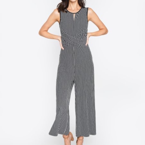 NWT Sugarlips Wide Leg Striped Jumpsuit - Picture 1 of 7
